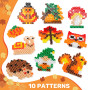PITMT Perles à Repasser 10mm Grosse, 1340 PCS XL Perle a Repasser 10 Couleurs avec Plaque Perle a Repasser, 10 Motifs 3 Papiers 
