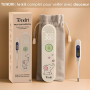 TENDRI Pack Duo – Thermomètre frontal Bébé & Adulte | Sans Contact & Numérique Flexible (Rectal, Oral) | Rassure les Parents Jou