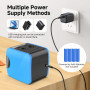 PITMT Taille Crayon Electrique,Taille-crayon électrique Enfants, Alimenté par Batterie et USB,2 tailles Pencil Sharpener Profess