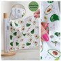Lot de 10 rouleaux d'essuie-tout réutilisables avec boutons-pression – Serviettes en papier écologiques et réutilisables – Doubl