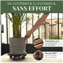 Homingrove Porte Plante a roulettes 2X 30 cm – Support de Pot de Fleurs à roulettes FSC, 100 kg, Extérieur & Intérieur – Chariot