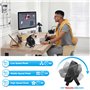 Ventilateur Bureau Silencieux à Batterie Rechargeable 3 en 1, Ventilateur USB Puissant Mini Ventilateur Portable 3 Vitesses 360°
