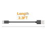 Toxaoii Câble de charge USB de type C compatible avec les écouteurs sans fil Jabra Elite 75t, Elite 85t, Elite 7 Pro, Elite 4 Ac