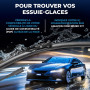 VALEO Silencio Essuie-glace - VF439 - Kit de Balais d'Essuie-glace 580 mm / 475 mm Plats d'Origine de Haute performance, Visibil