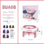 BUAOB Sentro Machine à tricoter à 48 aiguilles avec compteur de rangées, métier à tisser rond et rotatif pour enfants/adultes