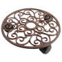 Esschert TG39 Fallen Fruits Chariot Rond pour Plantes Marron