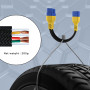 PLAYOCCAR OBD-II Câble d'extension 16 Broches Mâle à Femelle Adaptateur, Cordon d'extension OBD2 pour Outil de Diagnostic Automo