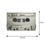 Schnalle123 Boucle de ceinture musique cassette rock star 3D pour ceinture interchangeable - Boucle modèle 55