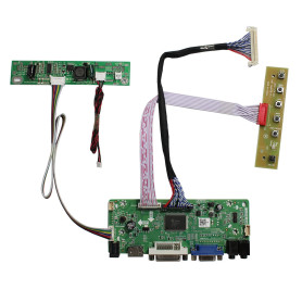 VSDISPLAY Carte contrôleur DVI VGA Audio LCD Compatible avec écran LCD M215HW01 VB 230WF5-TLF1 21