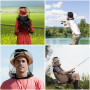 4 Pièces de Filet Anti-Moustiques pour Tête, Filet Anti-Moustiques pour Chapeau, Protection Anti-Insectes pour Les Activités de 