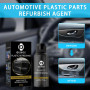 Kit de nettoyage pour plastique de voiture, élimine les rayures, protection UV et rafraîchissement pour plastique, vinyle, caout