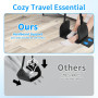 Repose-pieds vol, repose-pieds de voyage avec mousse à mémoire de forme, repose-jambes portable réglable pour avions, Travel Ess