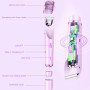 LIAVOP Rasoir Electrique Femme, Tondeuse électrique 2 en 1, Rechargeable Tondeuse Bikini Femme étanche IPX7 Epilateur pour Maill