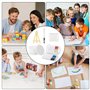 Puasok Magic Puffy Paint, Kit de Peinture 3D pour Enfants avec 10 Feuilles Rondes en Mousse Texturée, 12 Marqueurs, 3 Stylos à E