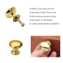 NC Lot de 6 petits boutons de placard ronds en forme de champignon avec vis pour placard, tiroir, portes de meubles, trou unique