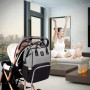 HEYI Sacs à Dos à Langer pour Bébé Sac de Voyage – avec Sacs Isolés, Tissu Imperméable, Grand Capacité Sac à Dos Conception et S