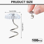 Claires Twist Pins Tête en Plastique Tête Épingle