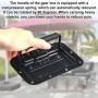 STCRERAG Poignées de Caisse Pliantes en Fer 16 * 10cm Poignées Pliantes à Ressort Antirouille Poignées Traction Ressort Anti-déf