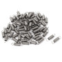 sourcing map 0.4mmx3x12mm 304 Inoxydable Acier Double Crochet Petit Tension Ressort 66pcs