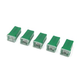 sourcingmap pour Mini 40A Fusible PAL Pacifique Push-femelle bloc fusible Auto 5pcs vert