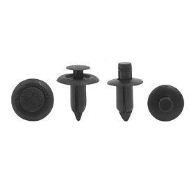 sourcing map 20Pcs 6mm 7mm Trou Clips de retenue Rivets d'entraînement en Plastique Clips enfichables Garde-Boue Pare-Chocs pour
