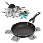 9 Pcs Protecteurs de Casseroles Protecteurs de Casseroles Antidérapants Séparateurs Protège Poêles et Surfaces de Protection des
