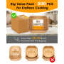 500pièces Papier Sulfurisé pour Air Fryer,8”(20.3cm) Papier Cuisson Air Fryer pour 5L-8L,Antiadhésif & Résistant à l'huile & Non