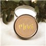 120 Autocollants Merci Transparents 4cm Sticker Rond Étiquette Adhésif Décorations pour Emballage Cadeau Étiquette Enveloppe Noë