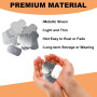 HEKOBAG 30 Pcs Étiquette Estampage, 50 * 30mm Blanc Rectangle Ebauche Estampage Plaque Gravée en Aluminium Estampage Étiquette P