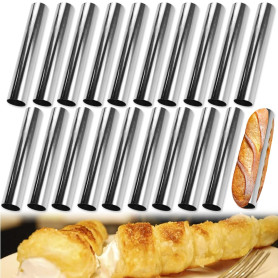 ADERTOS 20 Pièces Moules à Crème en Acier Inoxydable