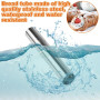 ADERTOS 20 Pièces Moules à Crème en Acier Inoxydable,Tubes Cannoli Moules,Pain Tube, Tubes de Cannoli Antiadhésifs Moule Avec Br