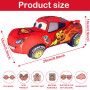 Jouet en Peluche de Voiture Poupée en Peluche de Course de Voiture de Dessin Animé de 25 cm Ldéal Cars pour Jouer Collectionner 