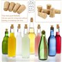 50 Lot de Bouchons en liège Naturel Bouchon Liege Bouteille vin 2,2 x 1,8 x 3,5 cm Bouchons Coniques en Liège pour Travaux Manue