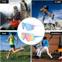 2PCS Lunettes Velo Lunette Soleil de Sport de Plein Air Lunettes de Cyclisme Polarisées Unisexes Coupe-Vent Et Anti-Sable Adapté