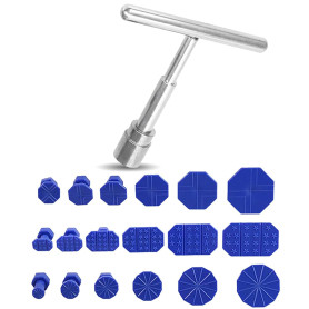 Kit de Debosselage Carrosserie avec 18 Cales et 1 Extracteur de Bosses de Type T Debosselage Carrosserie Adapté pour éLiminer Le