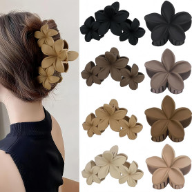 Lot de 8 Pinces à Cheveux Fleur Pince Cheveux Femme Pince Cheveux Fleur Antidérapantes 4 Couleurs élégantes Pinces à Cheveux à F