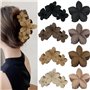 Lot de 8 Pinces à Cheveux Fleur Pince Cheveux Femme Pince Cheveux Fleur Antidérapantes 4 Couleurs élégantes Pinces à Cheveux à F
