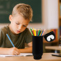 éTui à Stylo en Silicone Pingouin Jolie Trousse à Crayons éTui en Silicone Souple pour Stylo Trousse à Crayons en Souple 2 en 1 