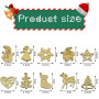 DTYGUIXE 200PCS Décoration de Noël en Bois Embellissements en Bois de Noël Bois Arbre de Noël Ornements Decoration Noel Bois Art