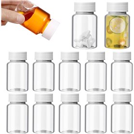 Mini Bouteille 12 Petite Bouteilles en Réutilisables de 100ml avec Bouchon Hermétique