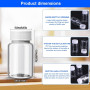 Mini Bouteille 12 Petite Bouteilles en Réutilisables de 100ml avec Bouchon Hermétique, Mini Bouteille en Portable Pour Jus de Fr