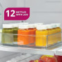Mini Bouteille 12 Petite Bouteilles en Réutilisables de 100ml avec Bouchon Hermétique, Mini Bouteille en Portable Pour Jus de Fr