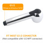 Beelee F103-CP Douchette Cuisine Remplacement 2 Types de Jet Douchette pour Mitigeur extractible Cuisine, Chrome poli