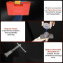 FreeTec 18 pièces Coffret d'outils Repousse Piston d'étrier de Freins