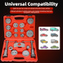 FreeTec 18 pièces Coffret d'outils Repousse Piston d'étrier de Freins