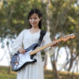sangle ajustable en coton pour guitare acoustique/électrique/basse