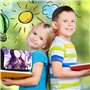 NTEVXZ Trousse à Crayons de Dessin Animé Manga Étui Grande Capacité Trousses à Crayons Nezuko pour Garçons et Filles Étudiants F