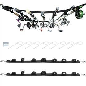 VireEyU Set de 6 Accessoires de Pêche : 2 Supports pour Canne à Pêche à 5 Positions pour Voiture