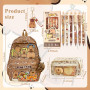 CYGMRFH Capybara Schoolbag Cartoon Sac à Dos Scolaire Grande CapacitéKawaii Capybara Federmäppchen