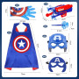Avengerrs Costume Sets avec Masque Capes Lanceur Deguisement Cosplay Personnages d'anime Costume pour Garçons Cadeau